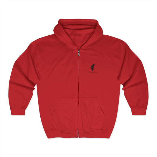 Minimalist Full Zip Hooded Sweatshirt - Stylish Comfort for Every Occasion