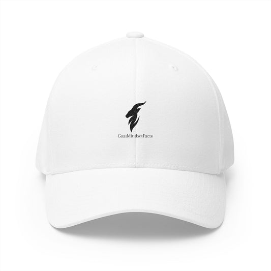 Motivational Goat Mindset Cap - Embroidered White Baseball Hat